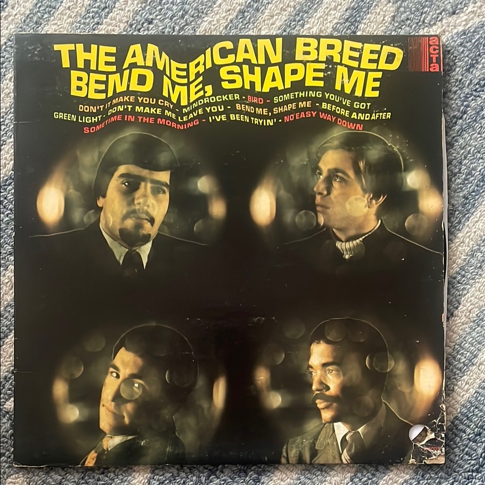 3/$50 The American Breed Vintage Vinyl Record / Bend Me Shape me psychedelic